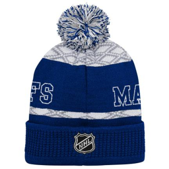 Toronto Maple Leafs căciula de iarnă pentru copii Puck Pattern Cuffed Pom