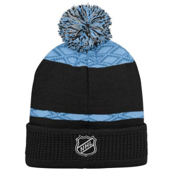 Utah Hockey Club căciula de iarnă pentru copii Puck Pattern Cuffed Pom