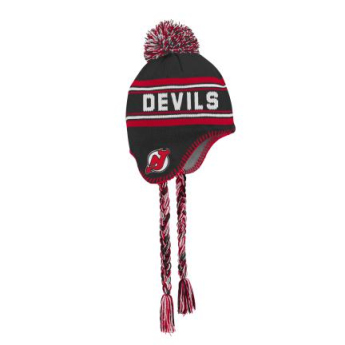 New Jersey Devils căciula de iarnă pentru copii Jacquard Tassel Knit With Pom