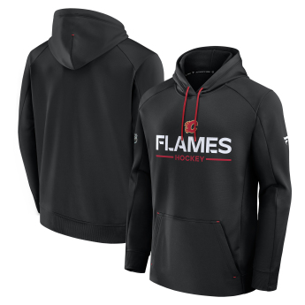 Calgary Flames hanorac de bărbați cu glugă Authentic Pro Rink Poly Fleece POH