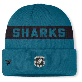 San Jose Sharks căciulă de iarnă Authentic Pro A/Cap Cuffed inscription
