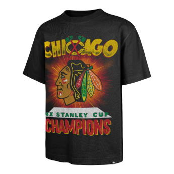 Chicago Blackhawks tricou de bărbați Sigma 47 Foundation Tee black