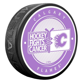 Calgary Flames puc Hockey Fights Cancer