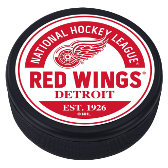 Detroit Red Wings puc Block Textured Puck