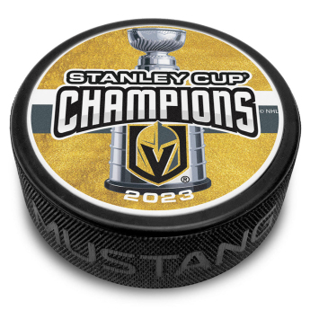 Vegas Golden Knights puc Stanley Cup Champions Puck - 2023 CHAMPS