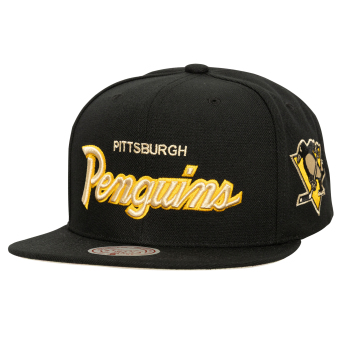 Pittsburgh Penguins șapcă flat Cream Script Snapback black