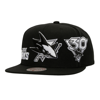 San Jose Sharks șapcă flat Trifecta Snapback black