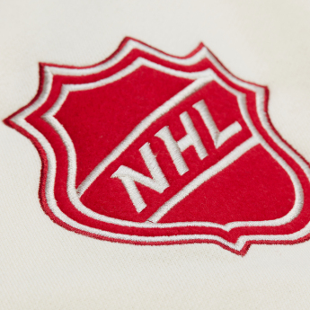 Detroit Red Wings hanorac de bărbați cu glugă Courtside Fleece Button Front Vintage Logo