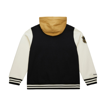 Vegas Golden Knights hanorac de bărbați cu glugă Courtside Fleece Button Front Vintage Logo