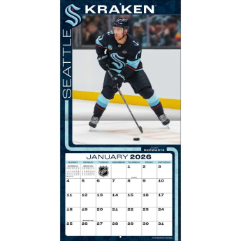 Seattle Kraken calendar 2026 Wall