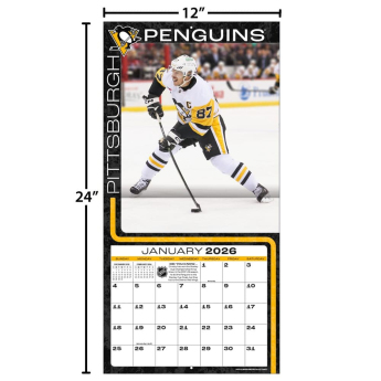 Pittsburgh Penguins calendar #87 Sidney Crosby 2026 Wall