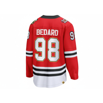 Chicago Blackhawks tricou de hochei Connor Bedard #98 Centennial Home Breakaway Jersey