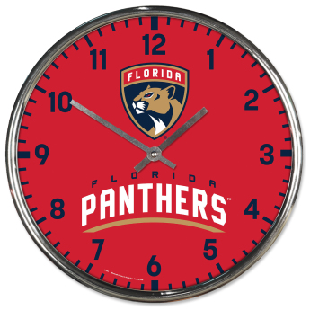 Florida Panthers ceas de perete Chrome