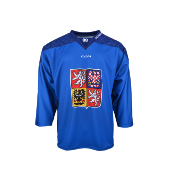 Echipa națională de hochei tricou de hochei Czech republic David Pastrňák 2025/2026 CCM Fandres replica blue