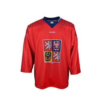 Echipa națională de hochei tricou de hochei Czech republic David Pastrňák 2025/2026 CCM Fandres replica red