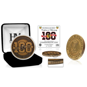 Chicago Blackhawks monede de colecție 100th Anniversary Antique Bronze Coin