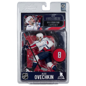 Washington Capitals figurină Alex Ovechkin #8 SportsPicks White Jersey