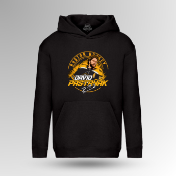 Boston Bruins hanorac de bărbați cu glugă David Pastrňák #88 Town Exclusive Collection