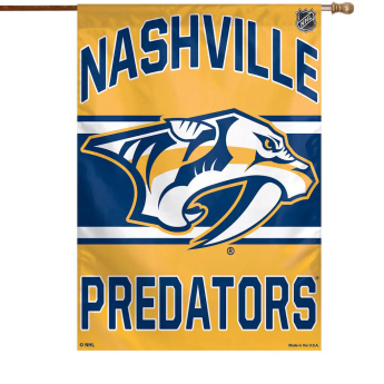 Nashville Predators drapel Wordmark Single-Sided Vertical