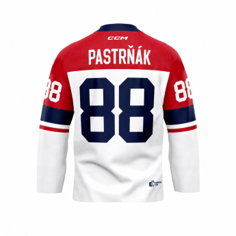 Echipa națională de hochei tricou de hochei Czech republic Olymp 2026 David Pastrňák white