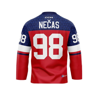 Echipa națională de hochei tricou de hochei Czech republic Olymp 2026 Martin Nečas red