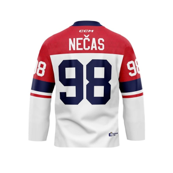 Echipa națională de hochei tricou de hochei Czech republic Olymp 2026 Martin Nečas white