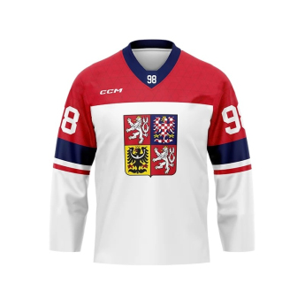 Echipa națională de hochei tricou de hochei Czech republic Olymp 2026 Martin Nečas white