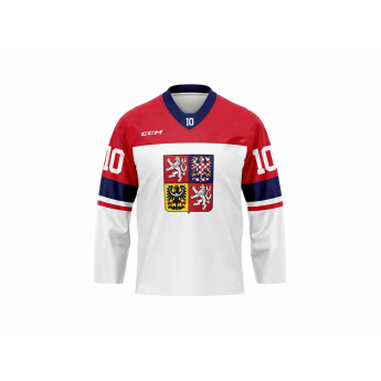 Echipa națională de hochei tricou de hochei Roman Červenka #10 CCM Fandres replica 2026 white