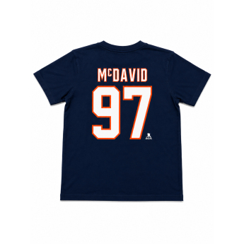 Edmonton Oilers tricou de bărbați NHL Iconic Name & Number Graphic