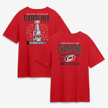 Carolina Hurricanes tricou de bărbați NHL 2026 Stanley Cup Champions Signature Roster