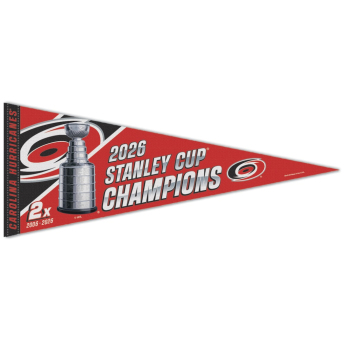 Carolina Hurricanes drapel NHL 2026 Stanley Cup Champions Locker Room On-Ice Premium