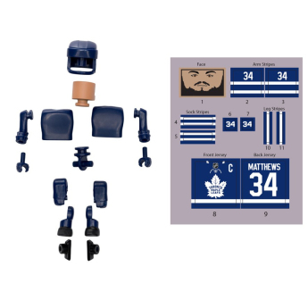 Toronto Maple Leafs figurină Auston Matthews #34 NHL Construct