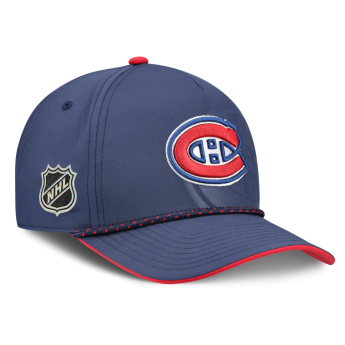 Montreal Canadiens șapcă de baseball NHL Fanatics Navy On Stage Podium Draft A-Frame Adjustable