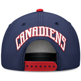 Montreal Canadiens șapcă de baseball NHL Fanatics Navy On Stage Podium Draft A-Frame Adjustable