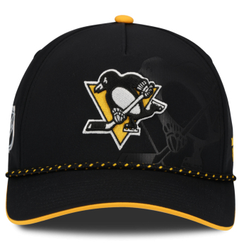 Pittsburgh Penguins șapcă de baseball NHL Fanatics Black On Stage Podium Draft A-Frame Adjustable