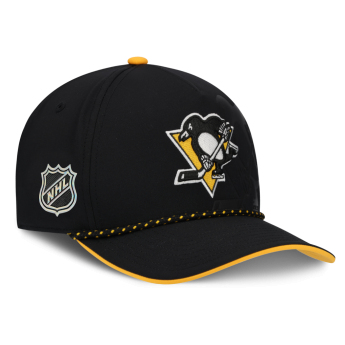 Pittsburgh Penguins șapcă de baseball NHL Fanatics Black On Stage Podium Draft A-Frame Adjustable