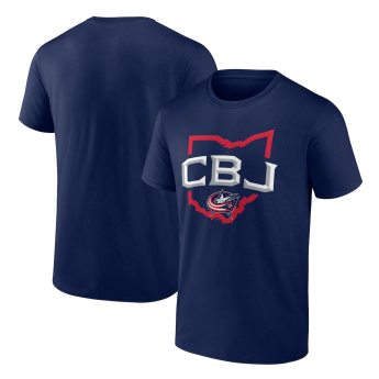Columbus Blue Jackets tricou de bărbați NHL Represent T-Shirt - Navy