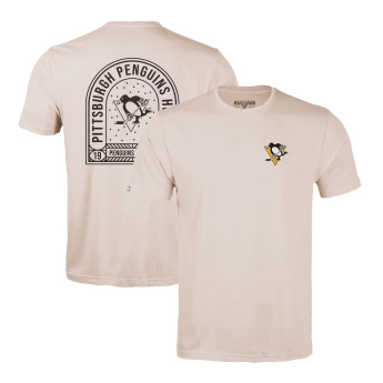 Pittsburgh Penguins tricou de bărbați NHL Levelwear Richmond Stained Glass T-Shirt - Khaki