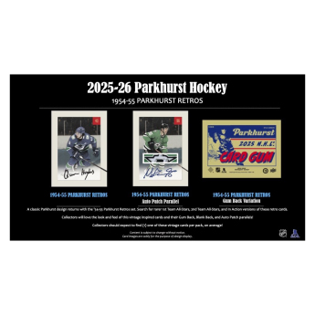 NHL produse Cărți de hochei NHL 2025-26 Upper Deck Parkhurst Hockey Hobby box