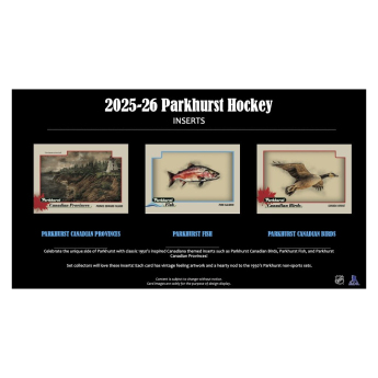 NHL produse Cărți de hochei NHL 2025-26 Upper Deck Parkhurst Hockey Hobby box