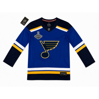 St. Louis Blues tricou de hochei pentru copii NHL Premier Home Stanley Cup Champions 2019 Patch