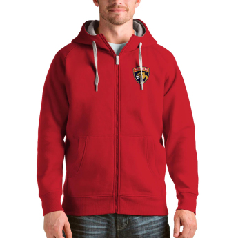Florida Panthers hanorac de bărbați cu glugă Antigua Logo Victory Full-Zip red