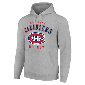 Montreal Canadiens hanorac de bărbați NHL Heather Gray Logo Pullover Hoodie