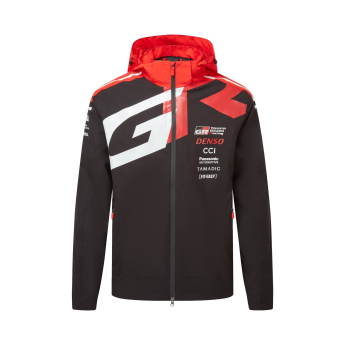 Toyota Gazoo Racing geacă de bărbați cu glugă rain redblack WRT 2026
