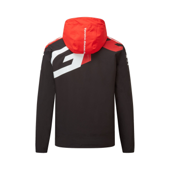 Toyota Gazoo Racing geacă de bărbați cu glugă rain redblack WRT 2026