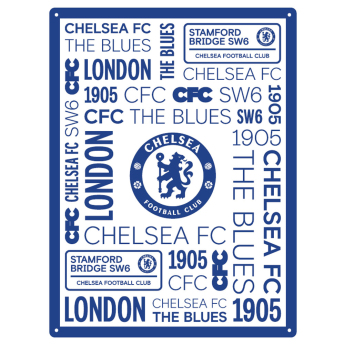 FC Chelsea semn pe perete Large Montage Sign