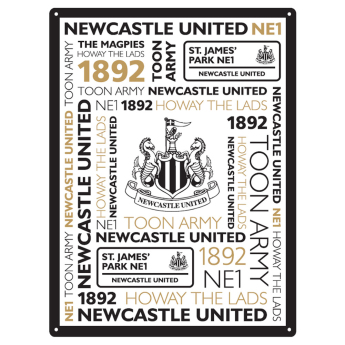 Newcastle United semn pe perete Large Montage Sign