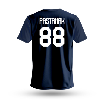 Echipa națională de hochei tricou de copii Czech Republic David Pastrňák #88 National Emblem 2025 navy