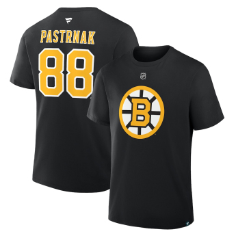 Boston Bruins tricou de copii David Pastrňák Flat Alt.Captains N&N Tee