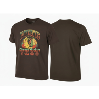 Chicago Blackhawks tricou de bărbați Sigma 47 Foundation brown